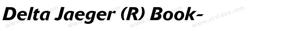 Delta Jaeger (R) Book字体转换
